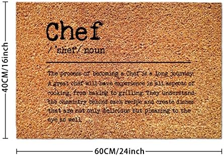 Definicija riječi kuhara što znači Coir otirači za vanjski 16x24u kući Funny Chef Coconut Husk Mat za vrata neklizajuća teška kućna