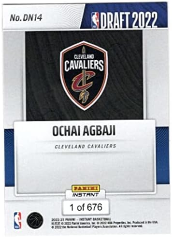 Ochai Agbaji RC 2022-23 Panini Instant Scrt Noć Rookie / 676 DN14 Kavalirnici Cond NBA košarka