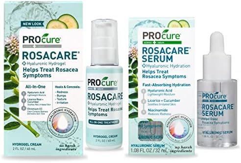 Nabavite Rosacare Medicated Reduction Reduction CC krema za lice za rozaceu, Rosacare Serum od 2 unce, 1.08 FL oz 32ml Bundle
