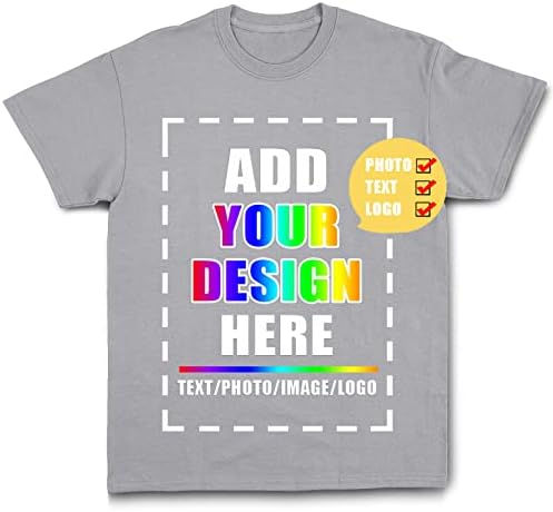 Prilagođene majice za muškarce Prilagođavanje vlastite majice Personalizirani dizajn majice Vaš vlastiti tekst logotip Ispis pamučne