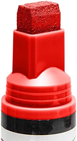 Staklena olovka TEKUĆE LIKCIJA: Crvena široka 15 mm sa savjetima za zamjenu od 5 paketa - Olovke za pisanje stakla i farbari za farbanje