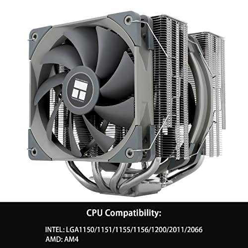 Thermalright FS140 CPU Cooler Dual Towers, 4 * 8mm toplotne cijevi PWM ventilator za AMD / Intel LGA1700/1150/1151/1200/2011/2066/1700