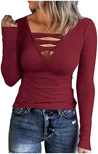 Ženski džemperi proljeće 2023. dolje Basic Ribbed pletene majice modni pulover džemper za gamaše