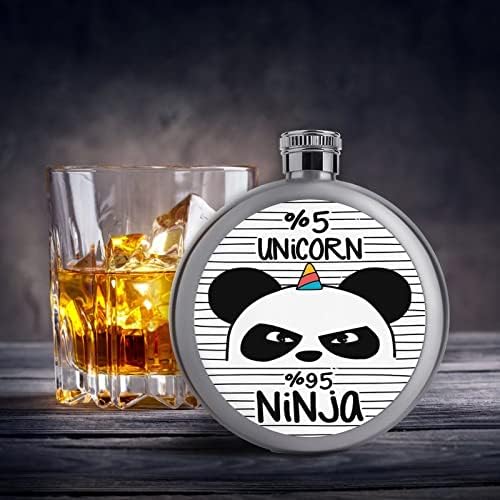 Nova Panda Unicorn tikvica za piće od nerđajućeg čelika 5 Oz nepropusna prenosiva boca za vino za piće