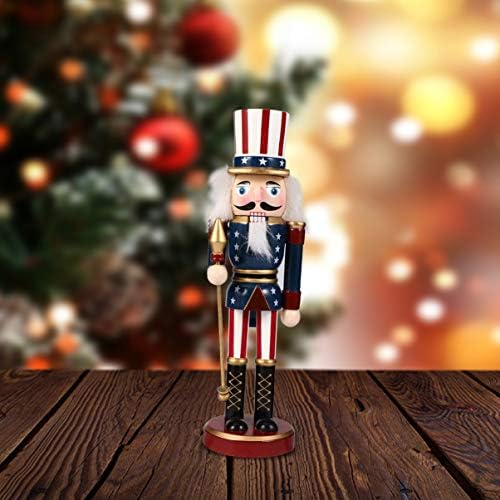 PRETYZOOM Nutcracker figurica drvena Orašar vojnik Božić drveni ukrasi Božićni stol ukras za kućni vrt Božićna zabava