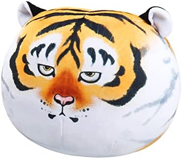 Wenyueyan Tiger Plipp jastuk, zagrljaj zagrljaj meka kawaii tiger glava punjena životinja plišana igračka slatka pliša lutka kućni