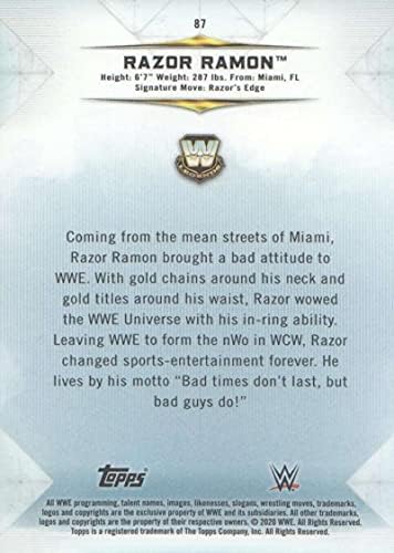 2020 TOPPS WWE Neosporsed 87 Razor Ramon Legends Hrvanje trgovačke karte