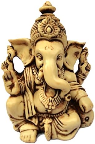 3.5 GOSPODINA GANESH / GANESHA SPULTED SPOLJNA DETALJA SA ANIQUE FINICOM - Ganesh Idol za auto / dom dekor / mandir / poklon. Hindu