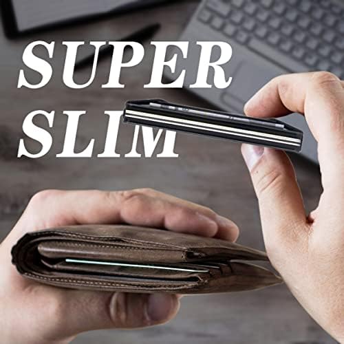 ONLOOKER Slim Wallet for Men minimalistički Wallet RFID Blokiranje držač prednje džepne kreditne kartice Aluminijumski metalni novčanici