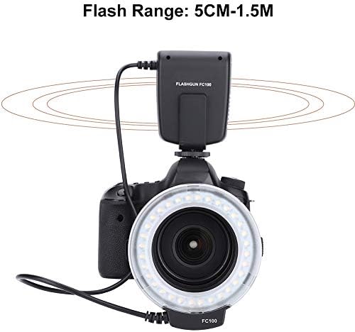 ZRQYHN Fc-100 prijenosni univerzalni LED prstenasti Blic, komplet svjetla za punjenje Video kamere, Pristupnik fotografije, za unutrašnje osvjetljenje, portret, Moda, Umjetnost Vjenčanja< br / & gt;