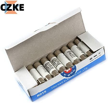 Ezzon 5pcs 10 * 38 Brzi udarac keramički osigurač 10x38mm osigurača 500V 0,5A 1a 2a 4a 5a 6a 8a 10a 16a 20a 32a RO15 RT18 RT14